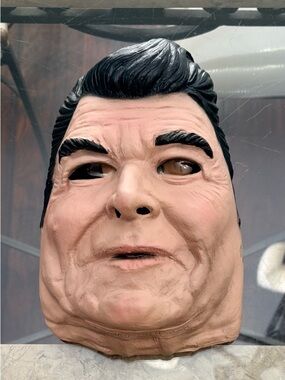 Vintage Ronald Reagan Style Latex Presidential Mask Halloween Costume Prop